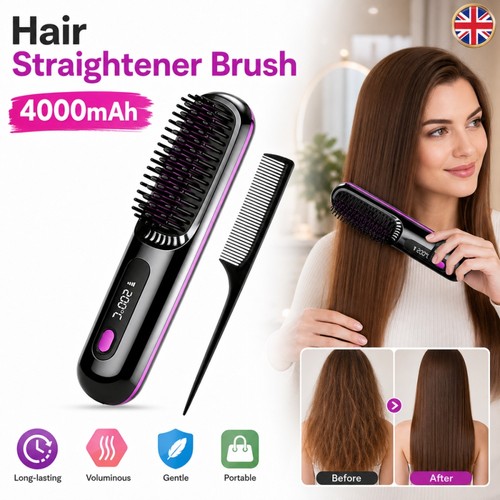 Hair straightener brush mini - straightener,
